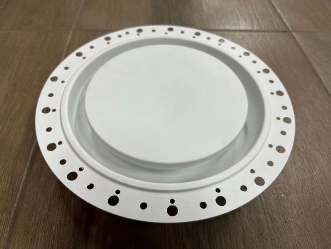 РЭД-ЛУК-SIR-D дизайнерский потолочный диффузор скрытого монтажа без видимого фланца secret белый 200